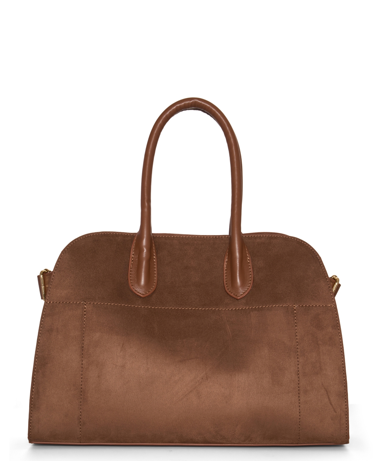 Like Dreams Aurora Top Handle Suede Tassel Medium Satchel Bag In Brown