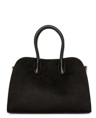 Aurora Top Handle Suede Tassel Medium Satchel Bag