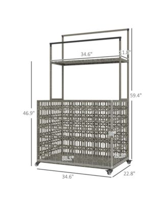 Rat Pool Float Storage Organizer, Pool Float Holder with Shelf