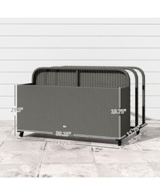 Wicker Pool Float Storage Organizer, Pool Float Holder, Mixed