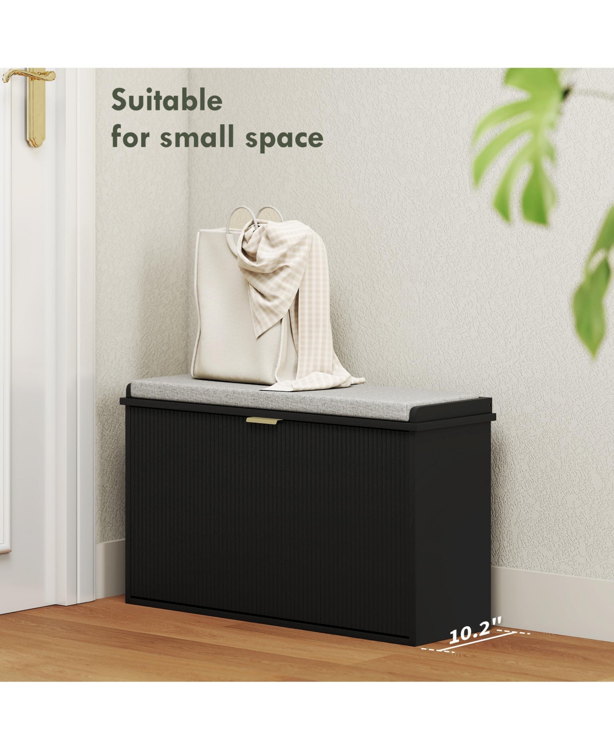 Homcom Shoe Bench with Padded Seat and Flip-Drawer for 8 Pairs