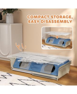 Rolling Small Animal Cage for Rabbits, Hedgehogs, Guinea Pigs