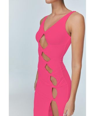 Women's Sara Dress - Elegant Cut-Out Maxi | Event Wear