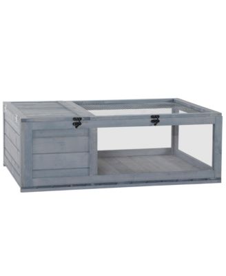 Box Turtle Habitat Lockable 36" L x 24" W x 12.5" H, Cedar Wood