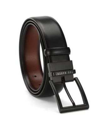 Ted Baker - Men's Reversible Tan Loop Leather Belt