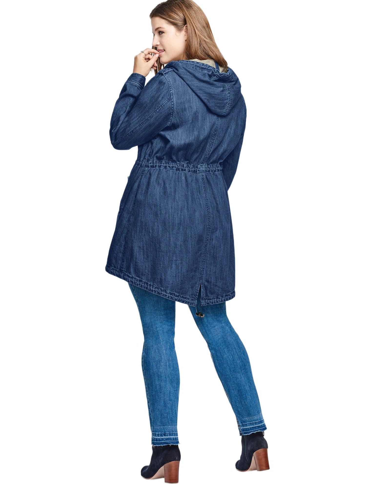 Women's Hooded Anorak Denim Jacket