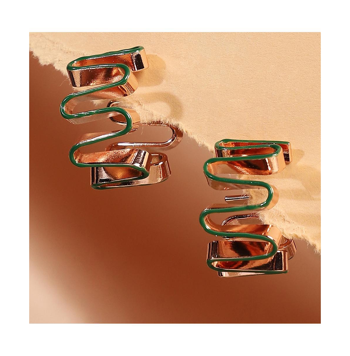 Women's The Enamel-Coil Hoop Earrings