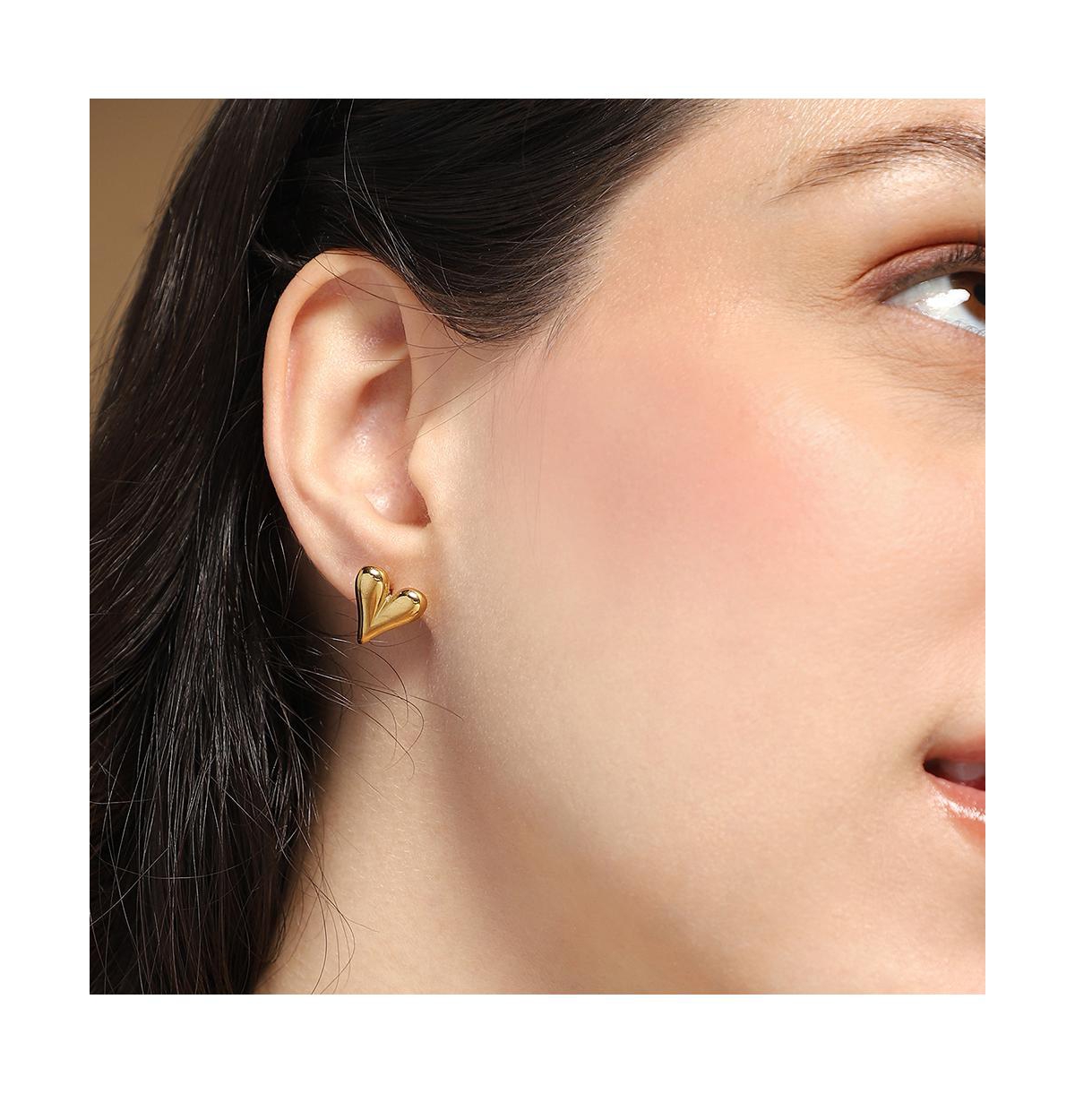 Women's The Danity-Amore Stud Earrings - California Gold
