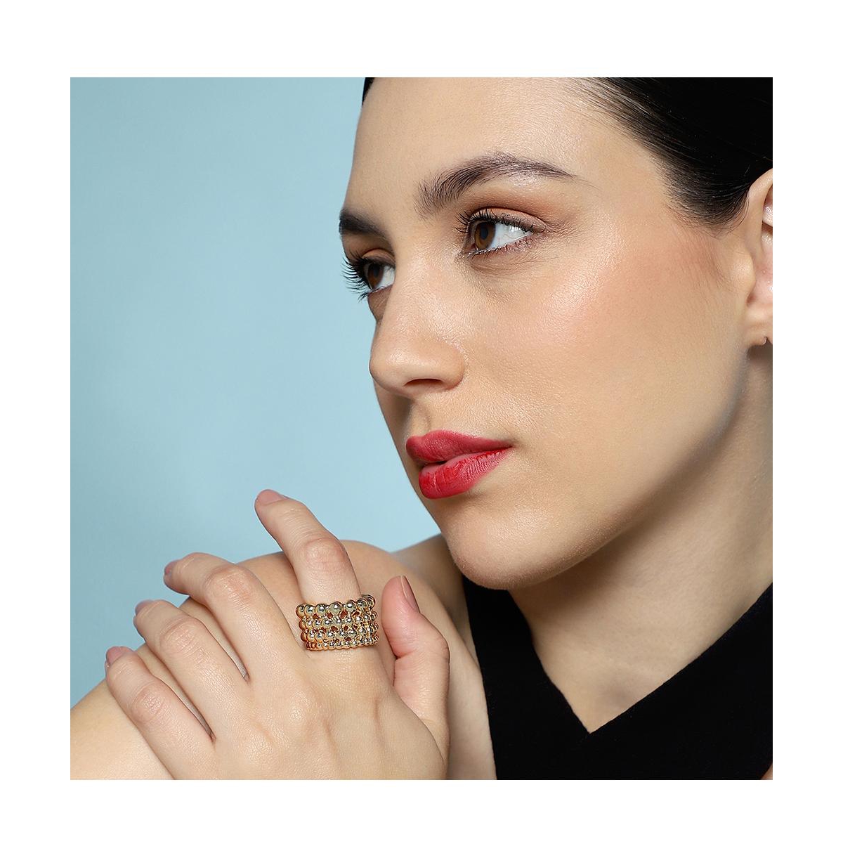 Women's The Dewdrop Statement Ring - California Gold