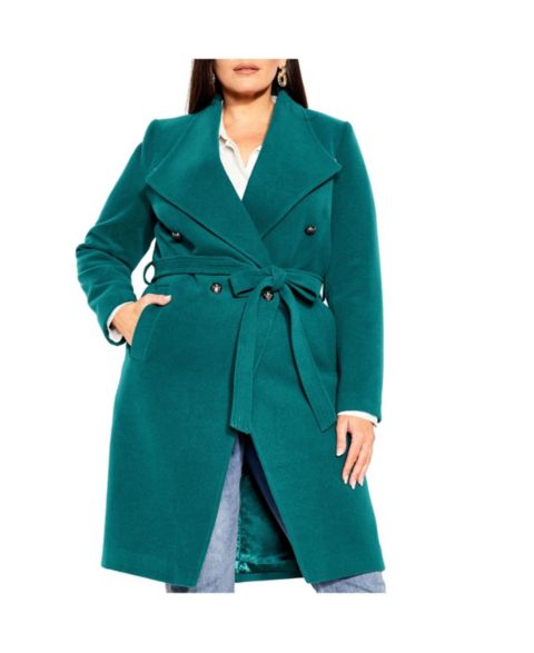 Женские куртки CITY CHIC Plus Size Sassy Military Coat