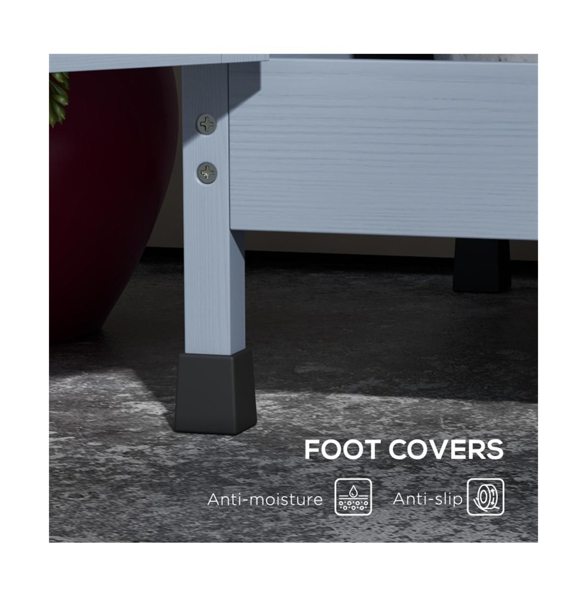 Slickblue Sturdy Garden Work Bench with Open Shelf Storage