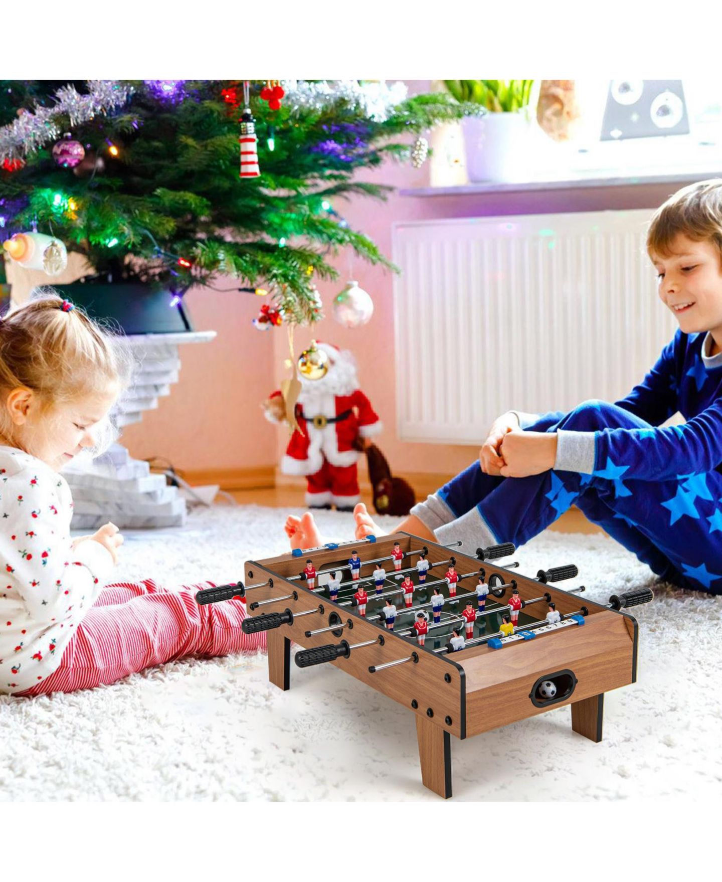 Детская игрушка SUGIFT 27-Inch Tabletop Foosball Table, Includes 20 Game Pieces, Ages 14+, цвет: Коричневый — фото 6