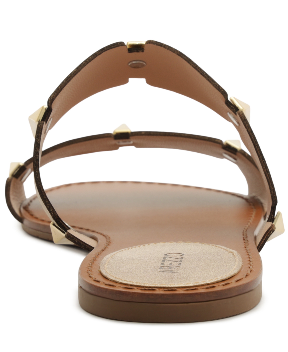 Arezzo Lyra Slide Sandal In Gold