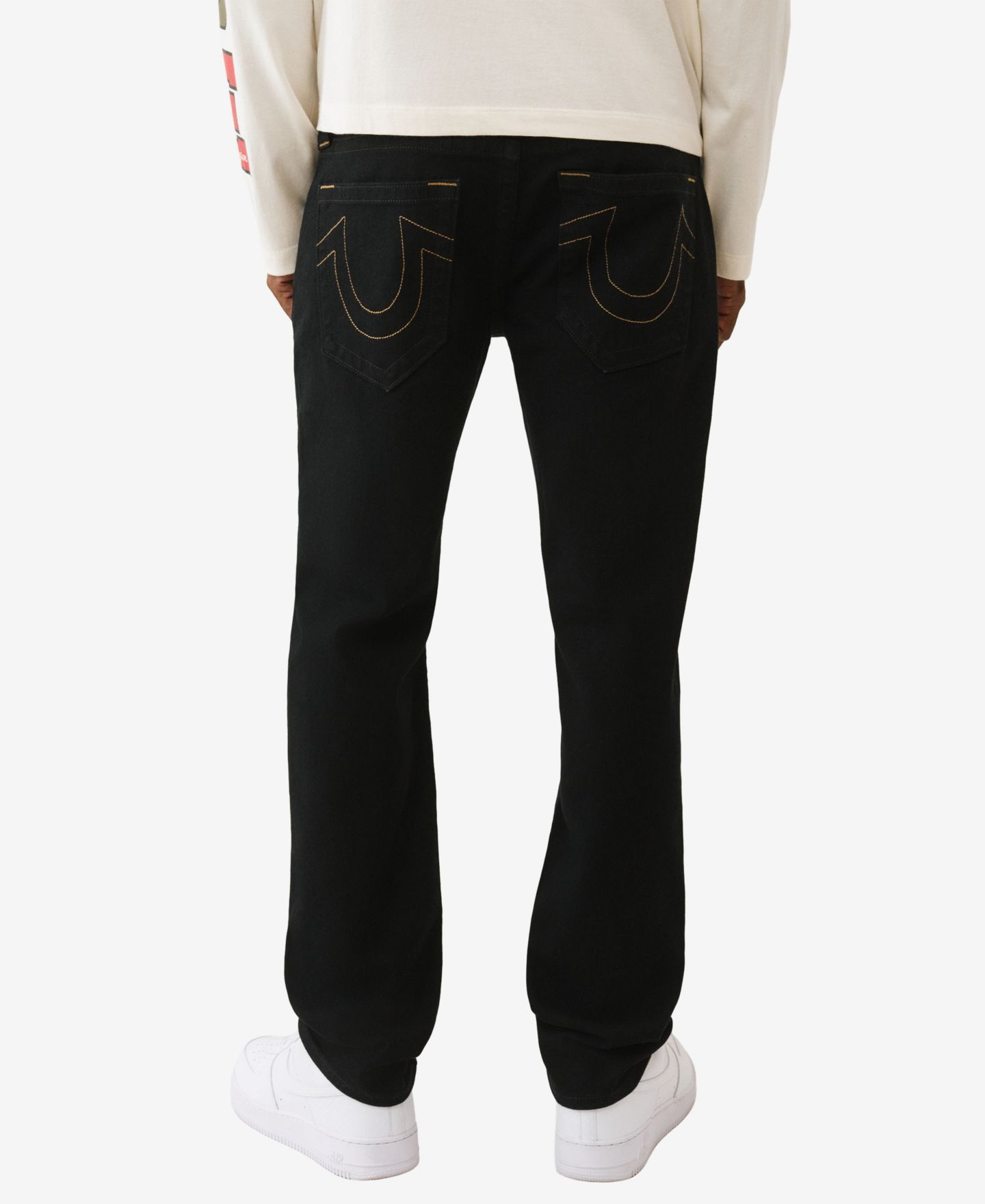 Мужские джинсы True Religion Geno узкого кроя, цвет: Чёрный — фото 3