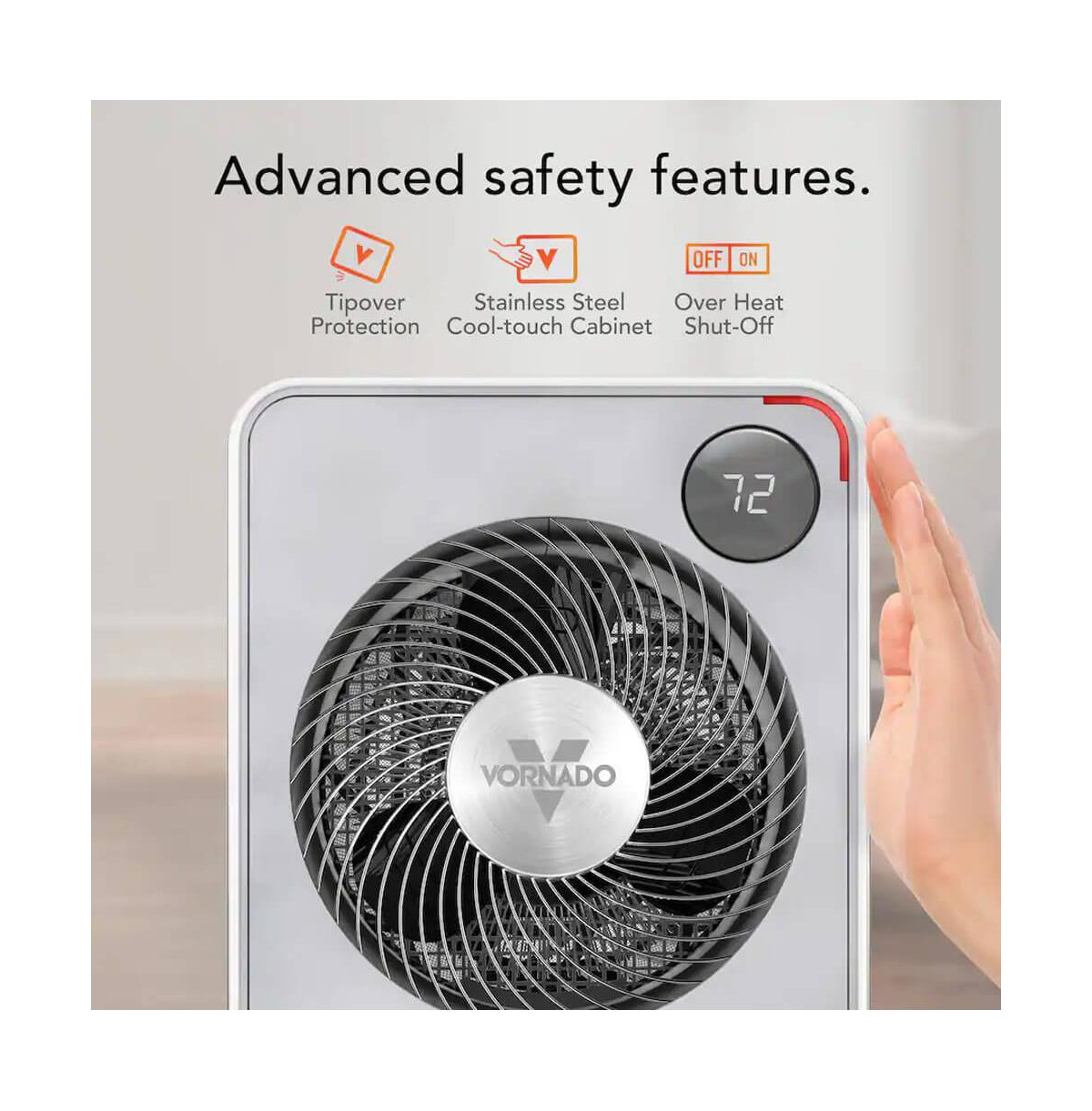 Vornado Air Whole Room Space Heater with Auto Climate Control - White