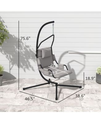 Hanging Hammock Swing Chair with PA Coating Cushion, Dark