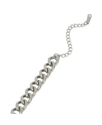 Women's The Curved-Link Chain Bracelet - Metallic Silver