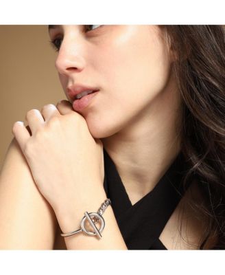 Women's The Interlock-Bar Chain Bracelet - Metallic Silver