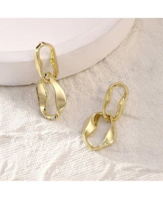 Women's The Hollow-Shell Drop Earrings - California Gold