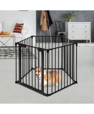 115 Inch Length 5 Panel Adjustable Wide Fireplace Fence