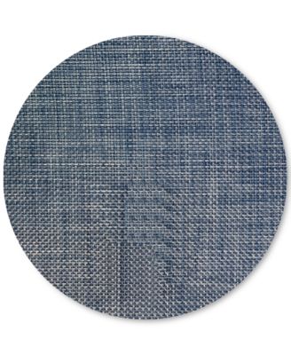 Basketweave Woven Vinyl Round Placemat