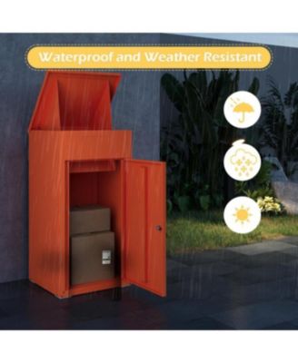 Lockable Package Drop Box for Outside