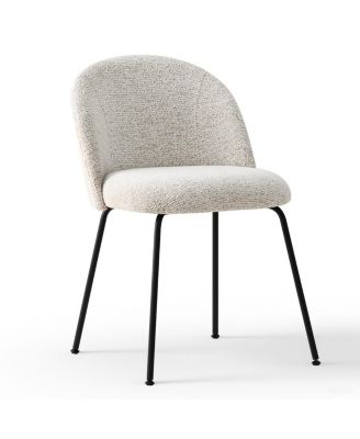 Modern 5-Piece Dining Set for 4, Rectangular Table with Sturdy Metal Frame and Upholstered Chairs for Small Dining Room