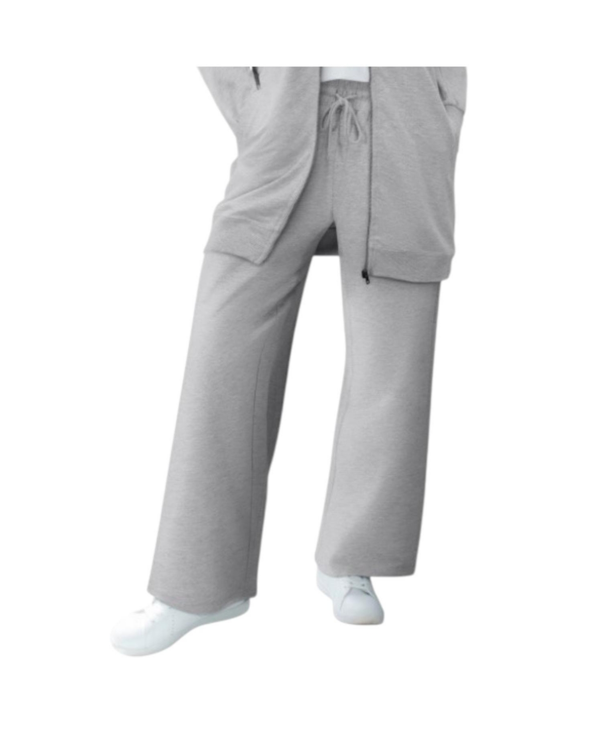 ellos Women's Wide Leg French Terry Sweatpant