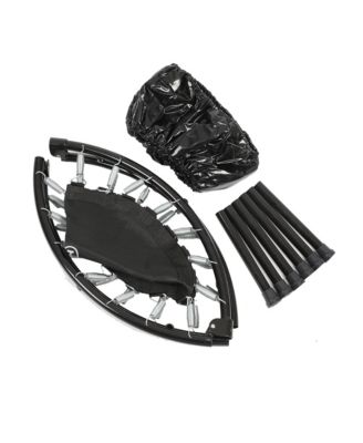 Foldable Mini Trampoline, 36" Round Portable Fitness Rebounder, Black