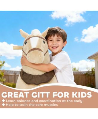 Ride on Horse for Kids 3-5 Years, 31.5 Inch Plush Riding Pony,