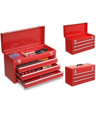 Portable Garage Mechanic Tool Cabinet Box with 3