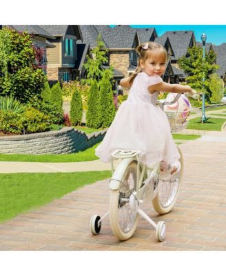 16-Inch Unicorn Kids Bike, Durable & Adjustable to Grow with Your Child for Ages 5-9