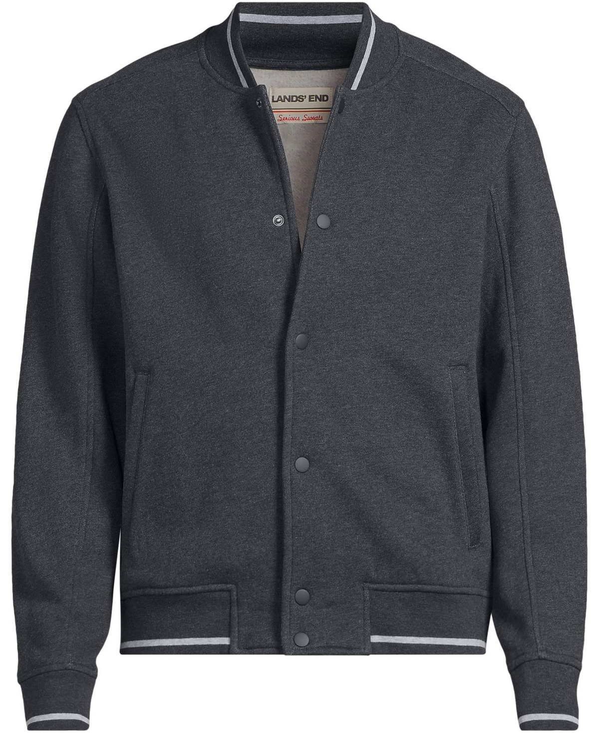 Lands' End Men's Serious Sweats Bomber
