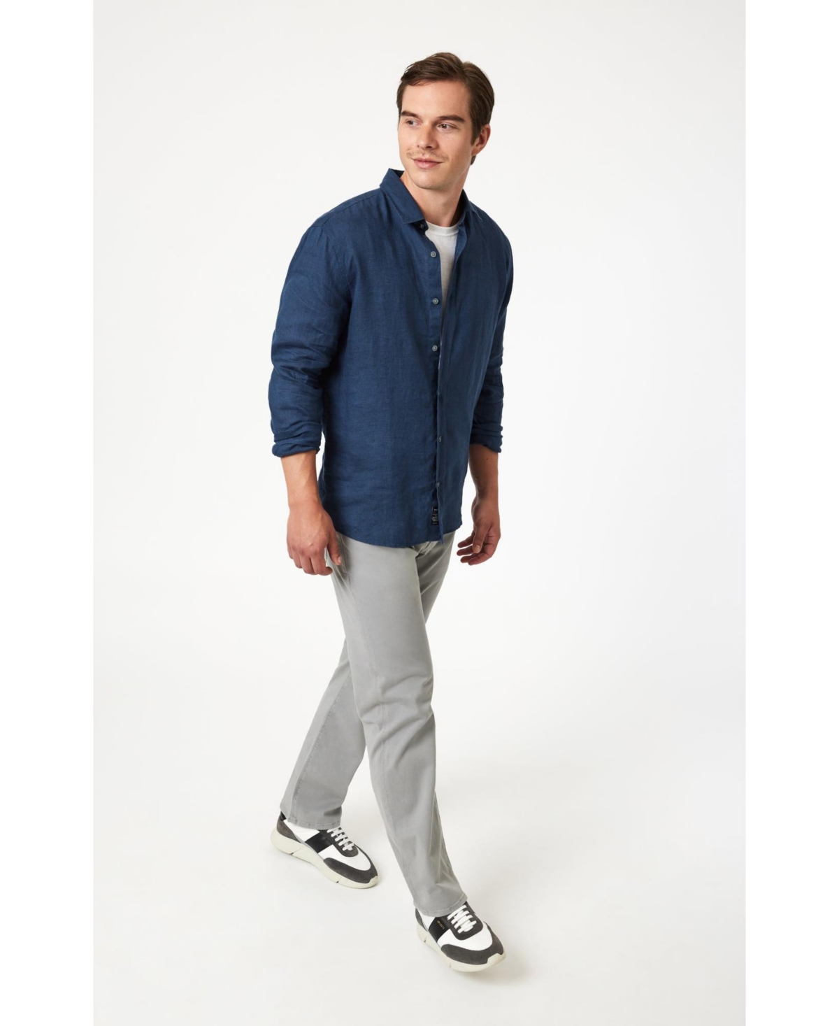 Mavi Jeans Men's Matt Relaxed Straight Leg Stormy Casual Twill