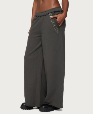 Women's Wrenn Studded Wide Leg Sweatpants