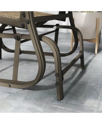 Outdoor Glider Chair, Steel Rocking Chair,
