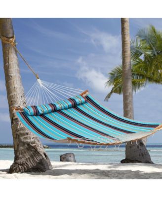 Outdoor Hammock with Detachable Pillow.