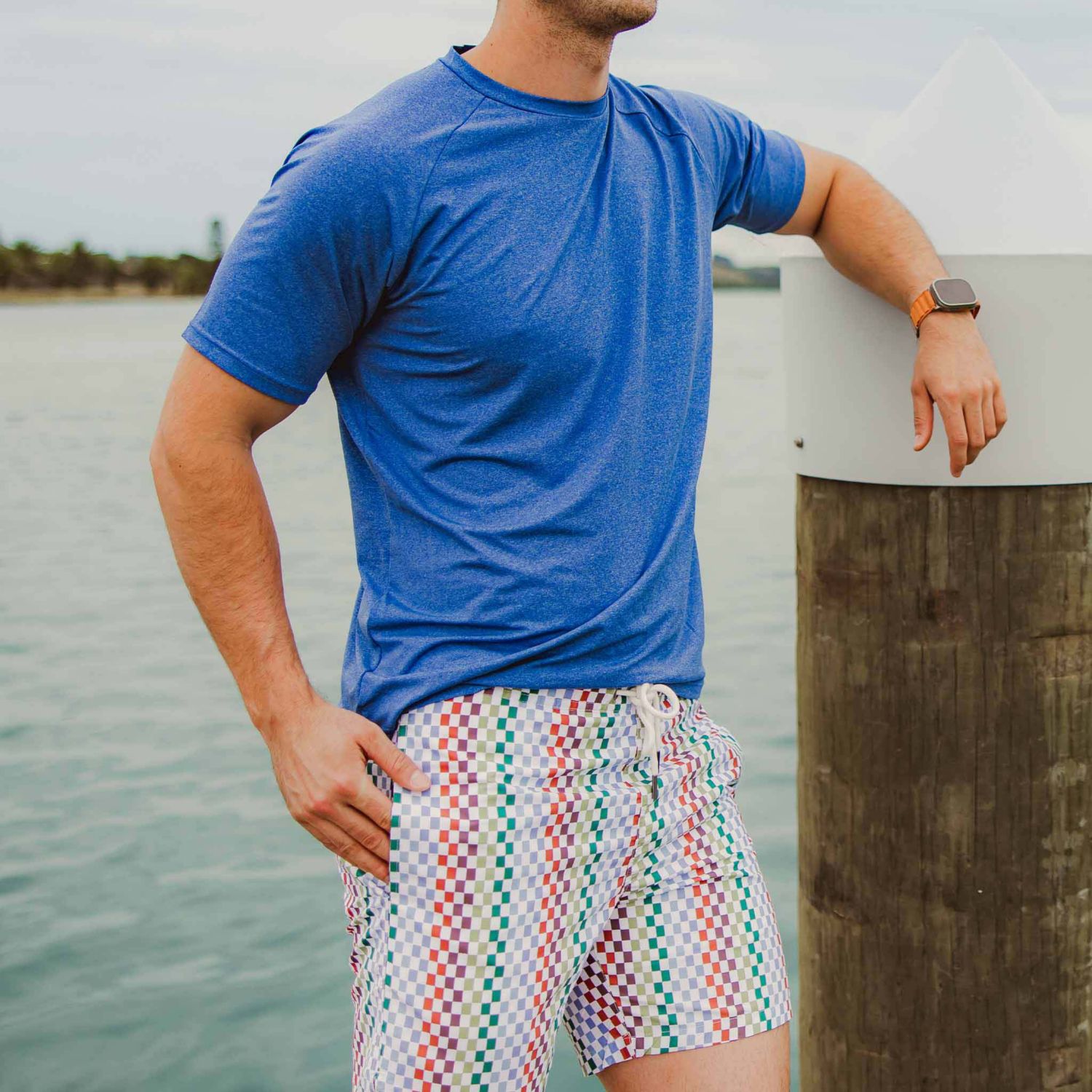Men's Blue Drift SS Outbound Tee