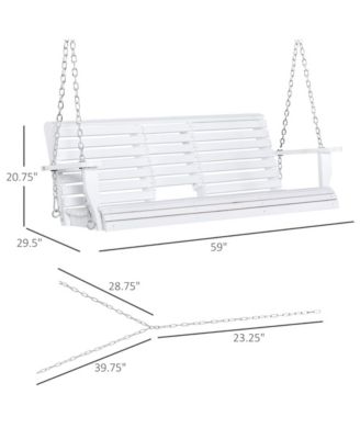 Sturdy Patio Swing with Space for 2-3 People