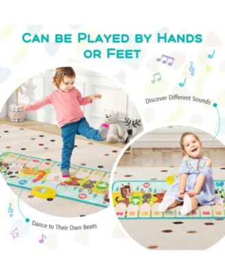 Floor Piano Mat for Toddlers Baby Musical Touch Dancing Keyboard Play Mat Gift