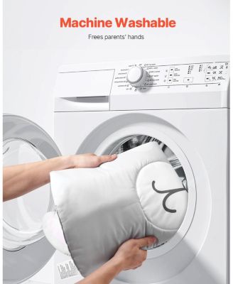 Baby Play Gym Mat with 6 Sensory Toys, Tummy Time Activity Mat 39.1" x 33.7