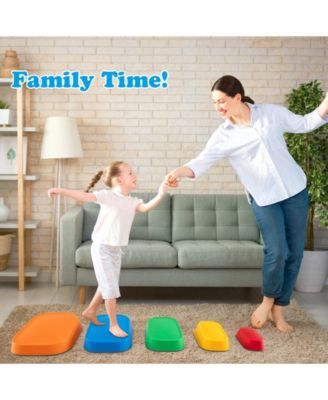 Stepping Stone for Kids 5Pcs Non-Slip Toddler River Stone Set