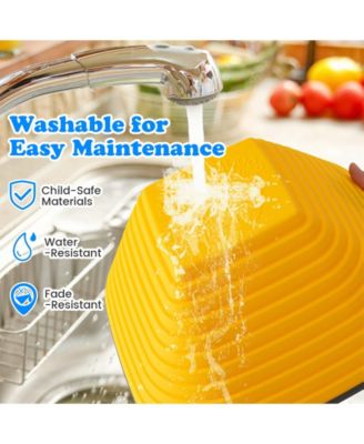 11 Pieces Kids Stepping Stone Square Stackable Indoor Outdoor-Multicolor