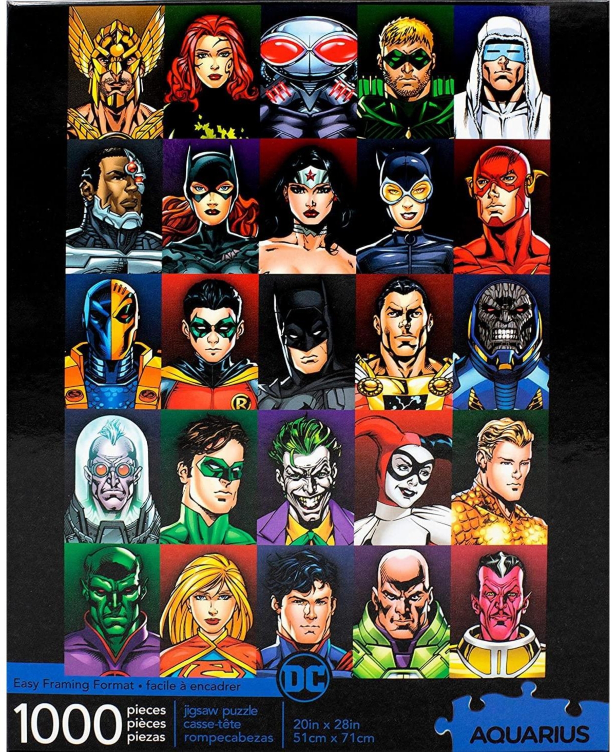 Nmr Distribution Dc Comics Faces 1000 Piece Jigsaw Puzzle