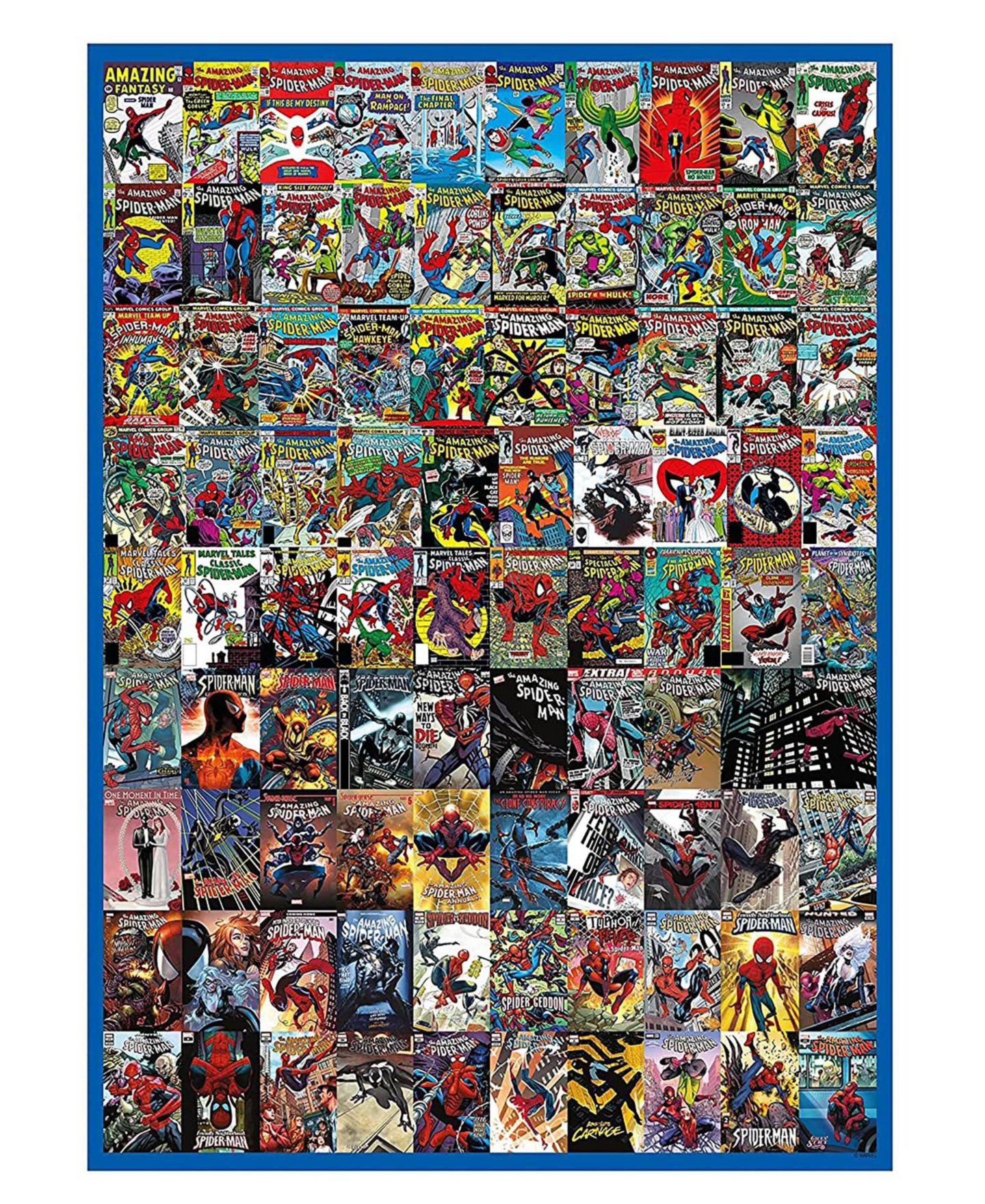 Детский пазл NMR Distribution Marvel Spider-Man Covers 1000 Piece Puzzle, Ages 14+ — фото 1