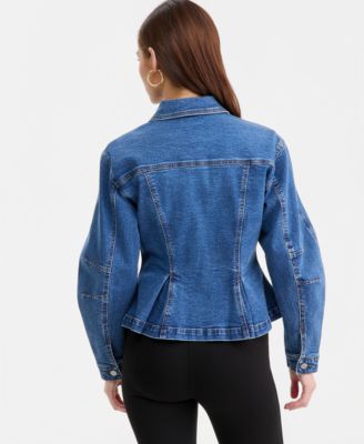 Women's Sculpted Denim Jacket, Macy's Exclusive