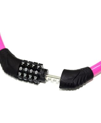 Bike Lock with 4-Digit Adjustable Combination Cable , 2Ft x 1/2 Inch