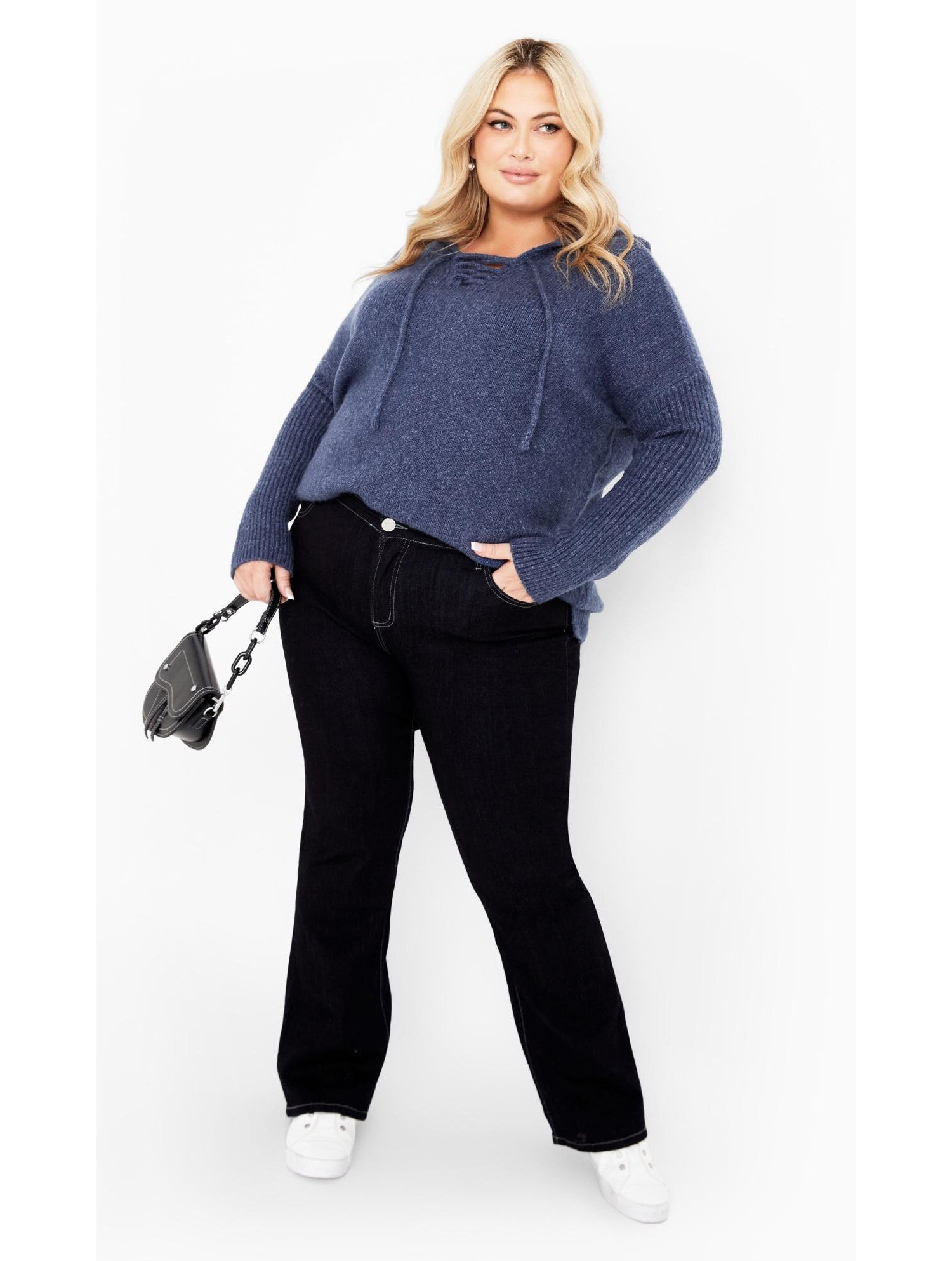 Women's Plus Size Rory Laceup Sweater