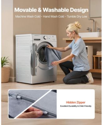 Modular Kids Play Couch 10-Piece Sectional Toddler Sofa with Armrests, Gray