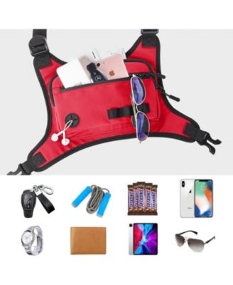 Lightweight Running Chest Pack: Outdoor Sports Vest Bag with Phone Holder